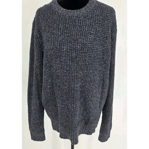 Wellen Seawool Fisherman Sweater Mens M Blue Cable knit Wool Blend Huckberry